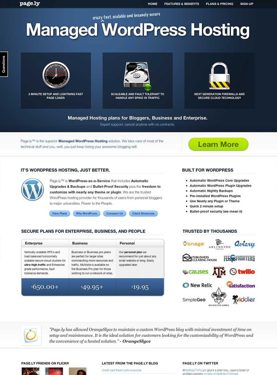pagely2011 WordPress Hosting