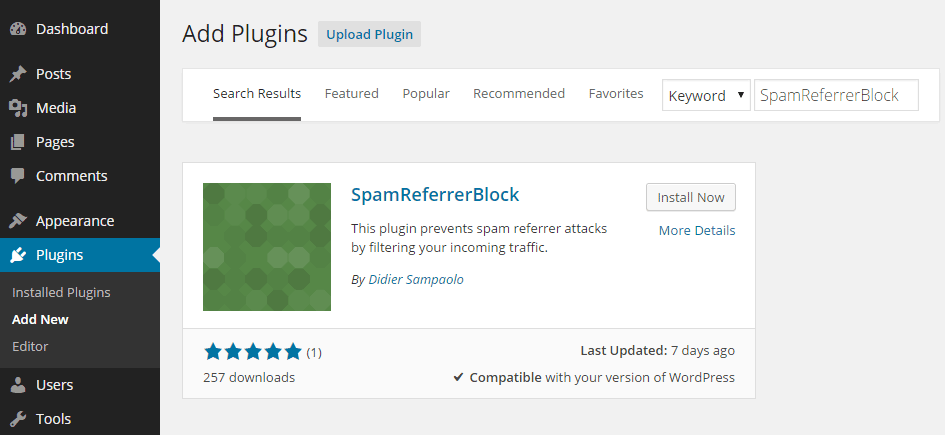 Use SpamReferrerBlock to Fend Off Spam Referrer Attacks