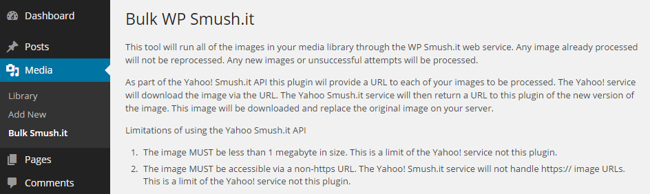 WP Smush.it Bulk