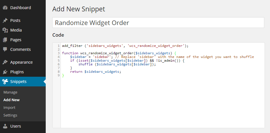 Safely Add Code Snippets  to Your Functions php  File