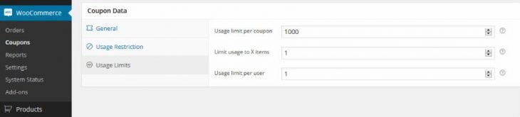 Coupon Usage Limits