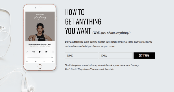 examples of effective squeeze pages