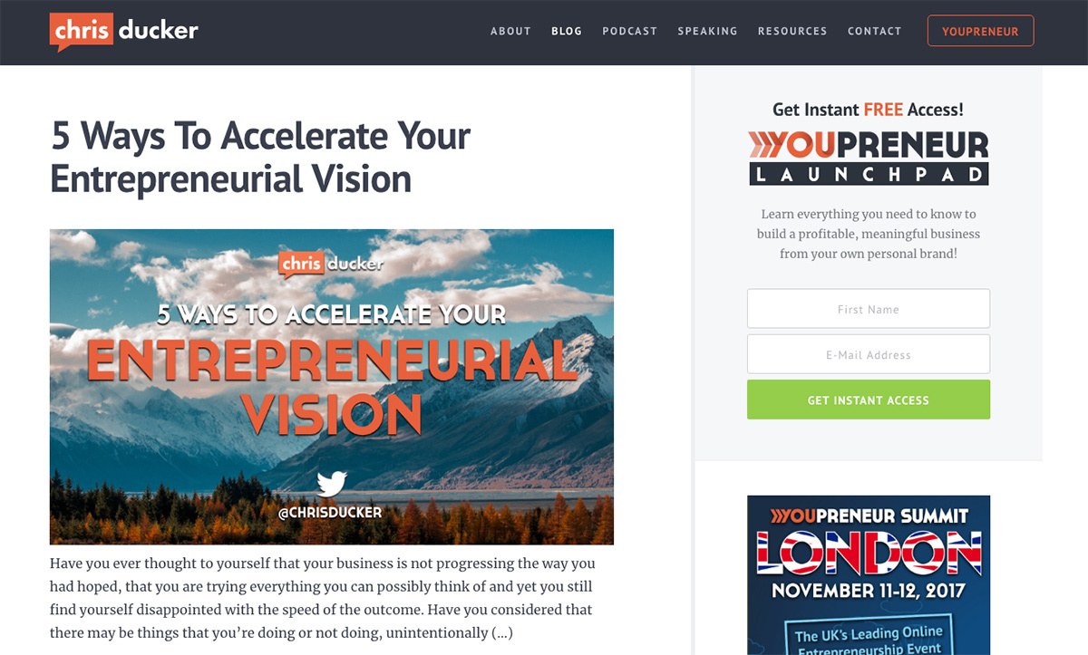 The Chris Ducker blog