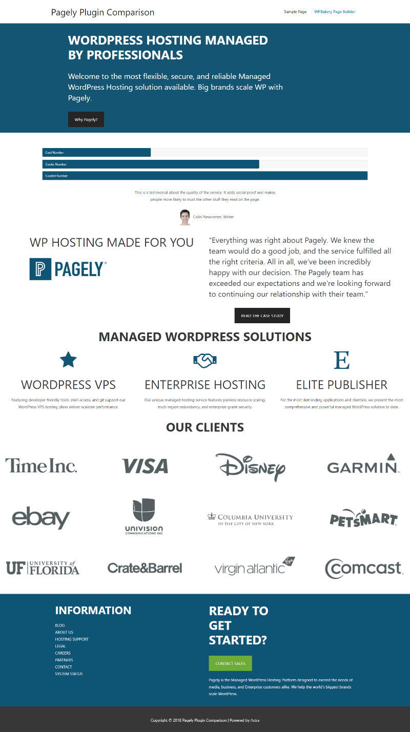a performance comparison of 5 wordpress page builders